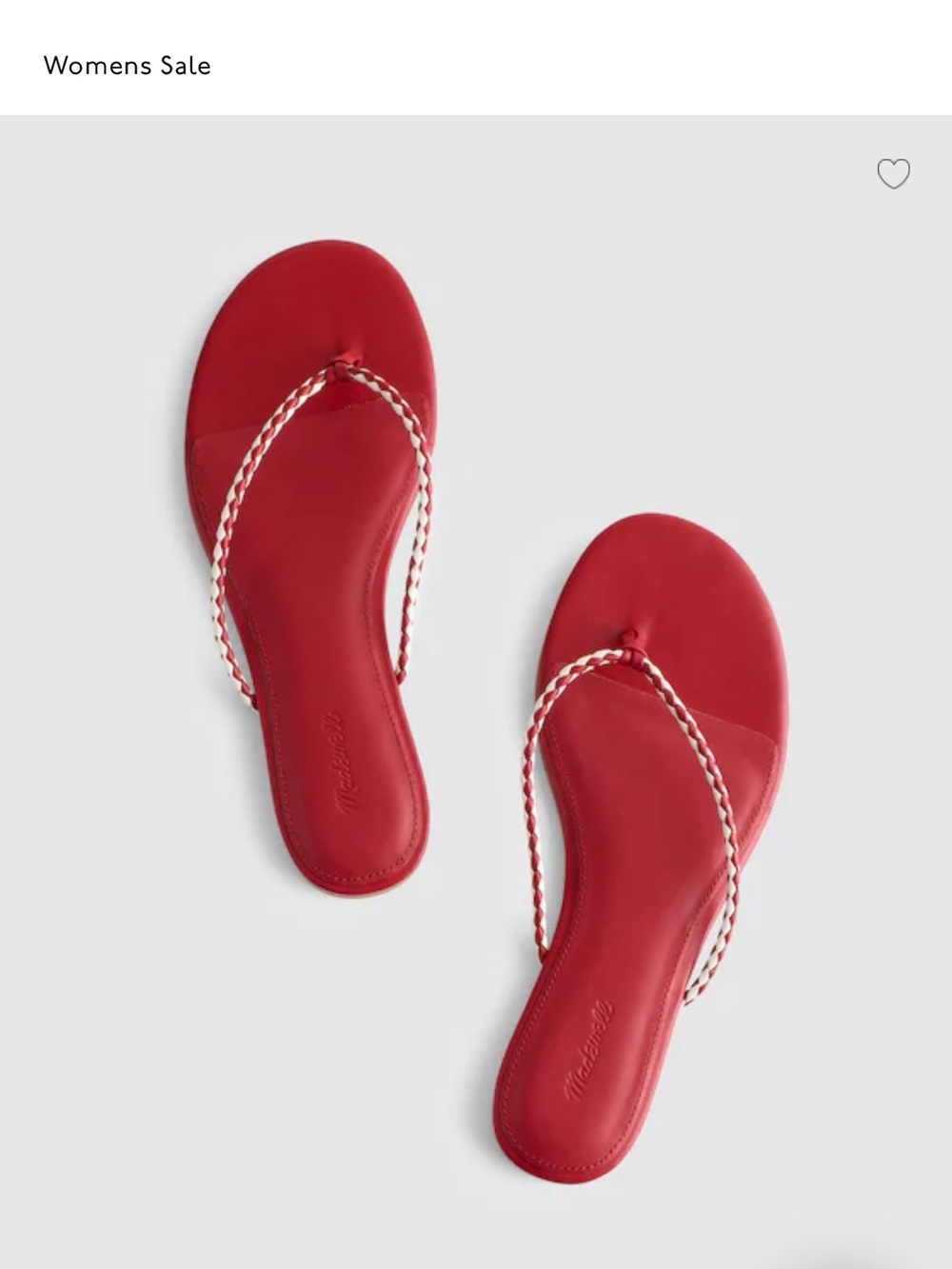 Madewell The Iggy Braided Thong Sandal OA555